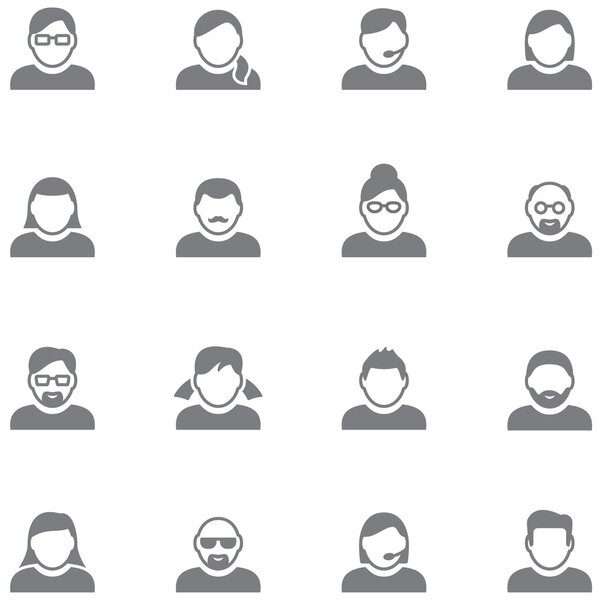 Простые иконки пользователей
.