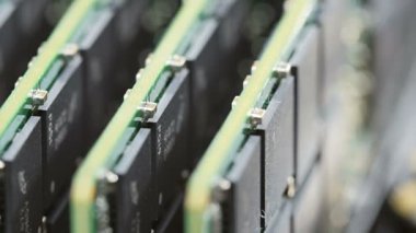 Ddr4 bilgisayar bellek modülleri (Ram) yüklüyse, makro görünümü