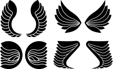 Dekoratif kanatlar 4 Çift dizi