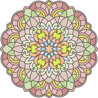Mandala etnik dekoratif öğe