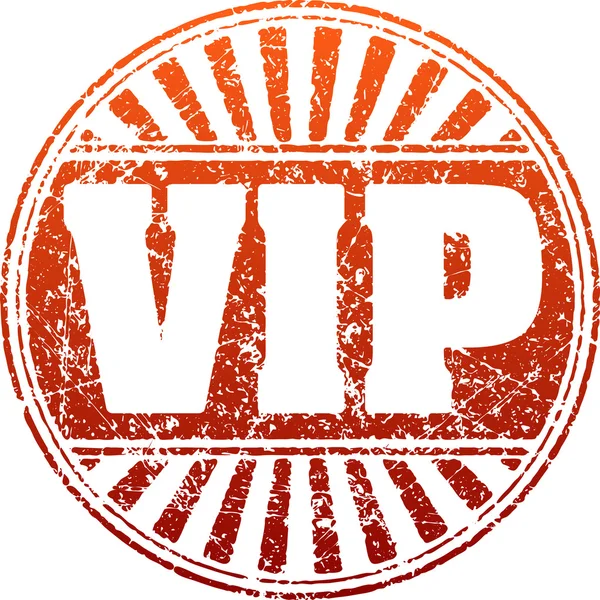 VIP kırmızı grunge damgası — Stok Vektör