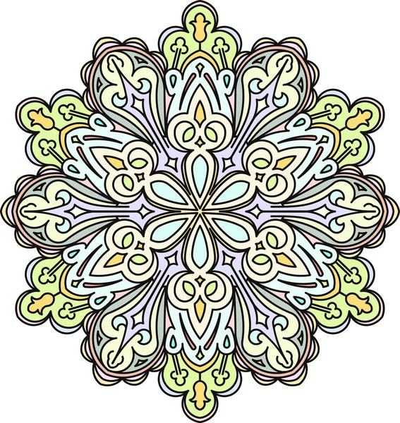 Mandala elemento decorativo étnico — Archivo Imágenes Vectoriales