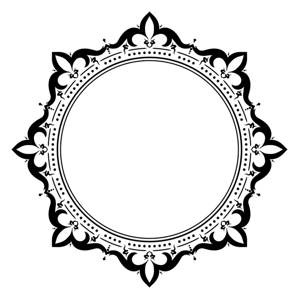 Decorative round frame — Stock Vector