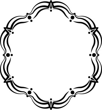 Sıradışı dantel çerçeve, dekoratif öğe