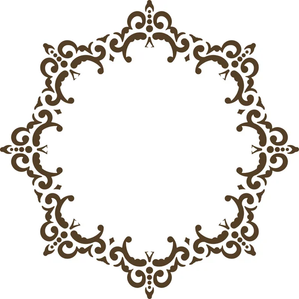 Unusual lace frame, decorative element — Stock Vector