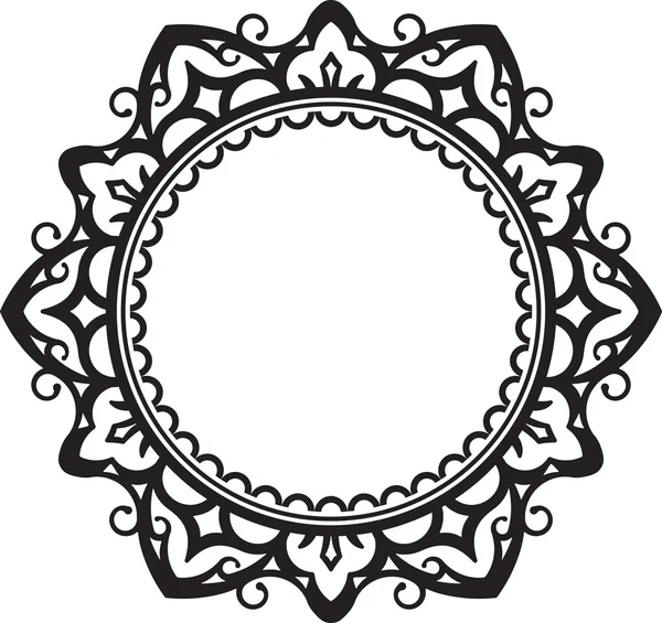 Ongewone lace frame, decoratief element — Stockvector