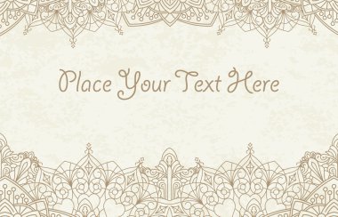 Kına elemanları ile dekoratif arka plan