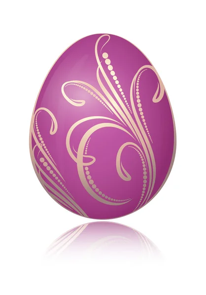 Œuf de Pâques violet vif — Image vectorielle