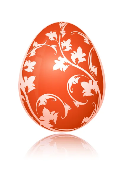 Heldere rode Easter egg — Stockvector