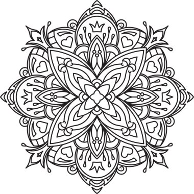 Soyut siyah dantel tasarım