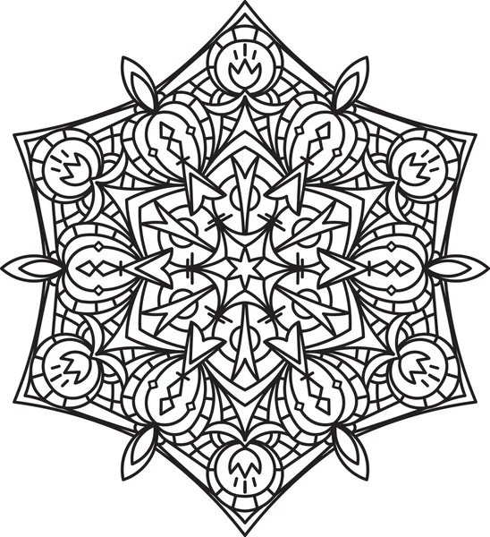 Mandala, elemento decorativo — Vector de stock