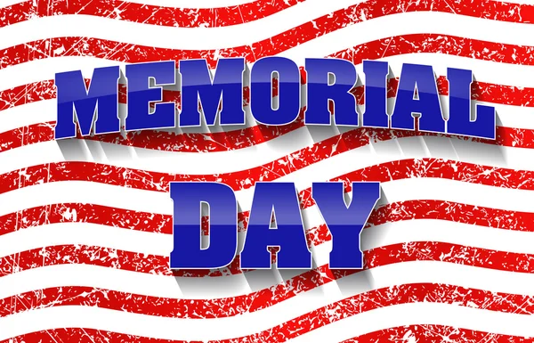 Memorial Day ontwerp — Stockvector