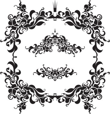 kron ile dekoratif çerçeveler