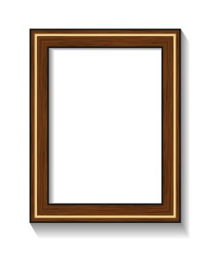 Foto gerçekçi ahşap çerçeve