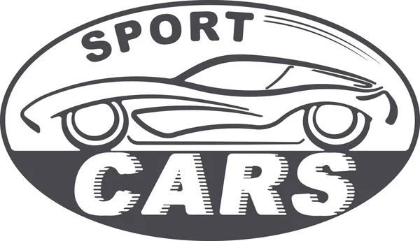 Sport bilar logotyp — Stock vektor