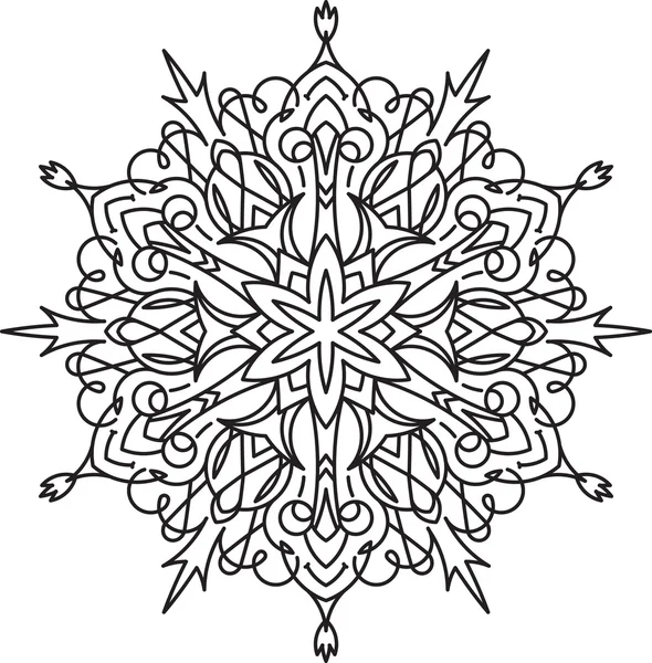 Mandala, elemento decorativo — Vector de stock