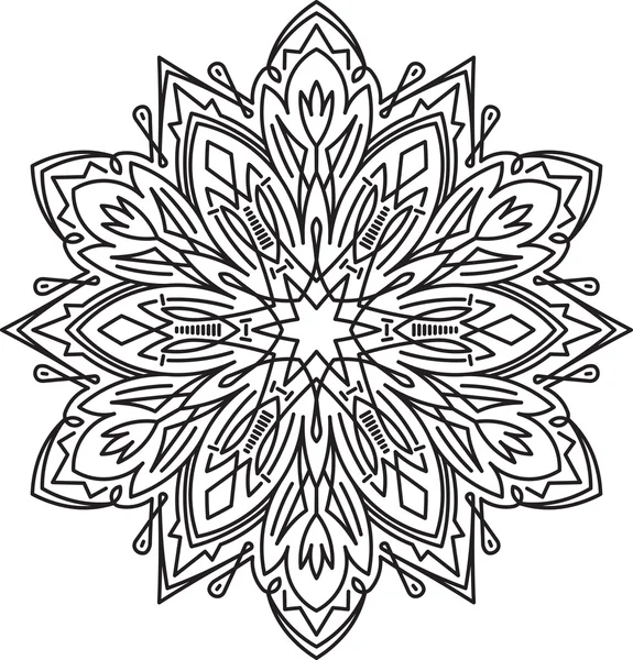 Mandala, elemento decorativo — Archivo Imágenes Vectoriales