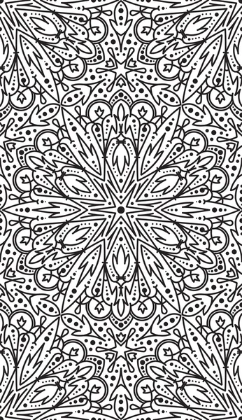 Riche motif floral décoré — Image vectorielle