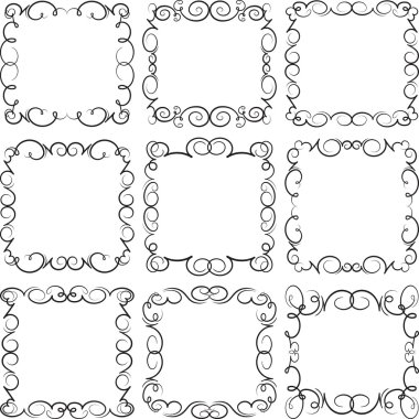 Dekoratif çerçeve kümesi