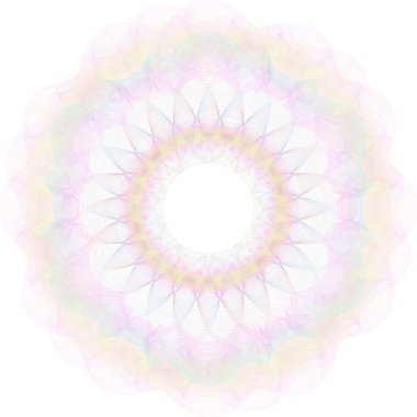 Guilloche desen rozet