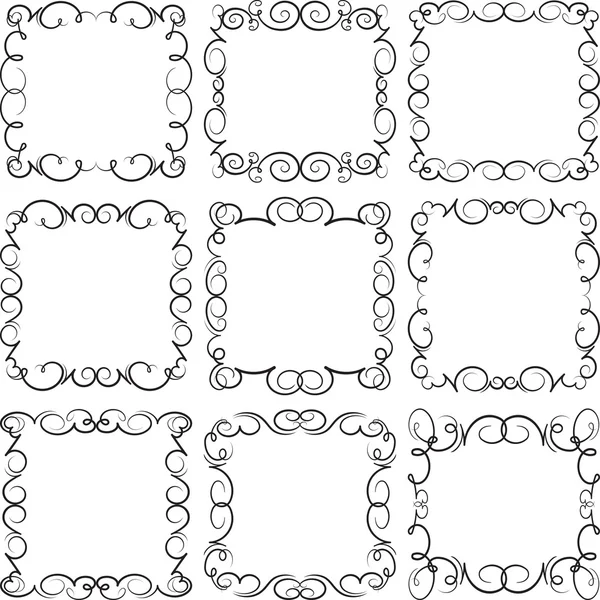 Set of decorative frames — Stock Vector