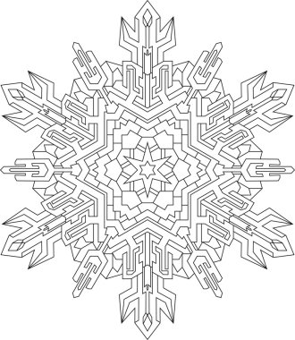 Kar tanesi desen ana hatları