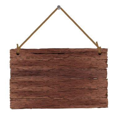 Tasarımın için ahşap bir kalkan. Gerçekçi vektör illüstrasyonu