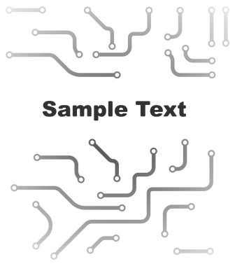 arka planda pcb düzeni stili