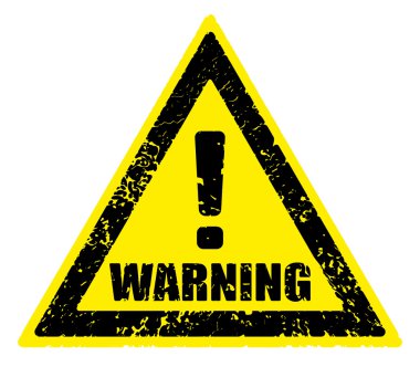 Uyarı lastik damgası