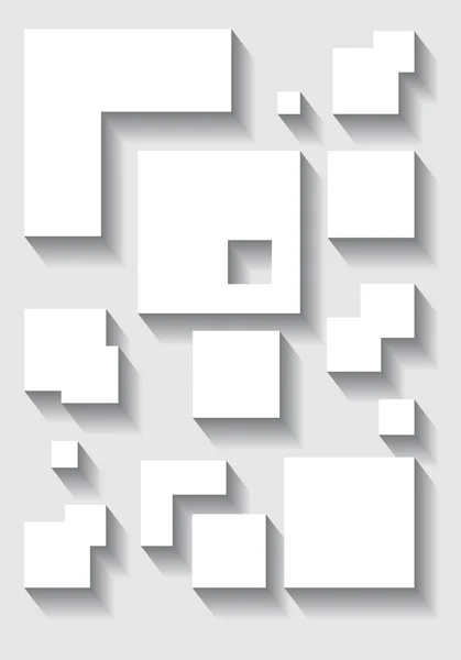 Bannière carrée en papier — Image vectorielle