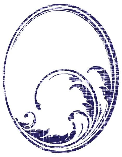 Cadre ovale élégant — Image vectorielle