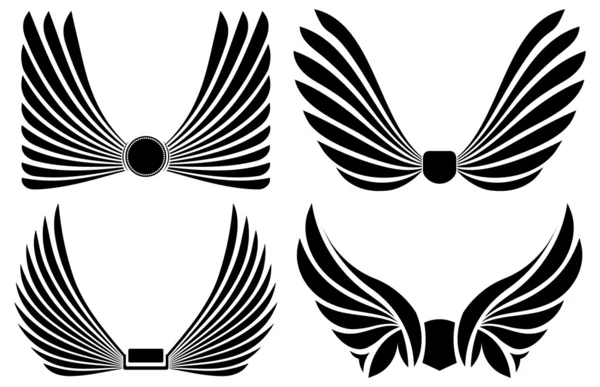 Cuatro pares de alas — Vector de stock