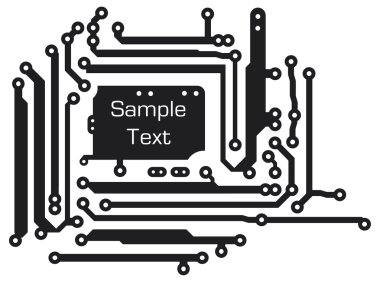 arka planda pcb düzeni stili 