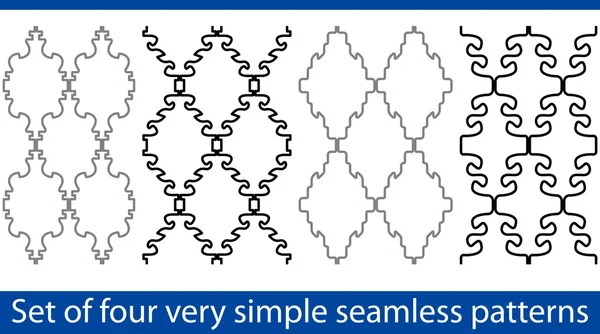 Eenvoudige naadloze patronen — Stockvector