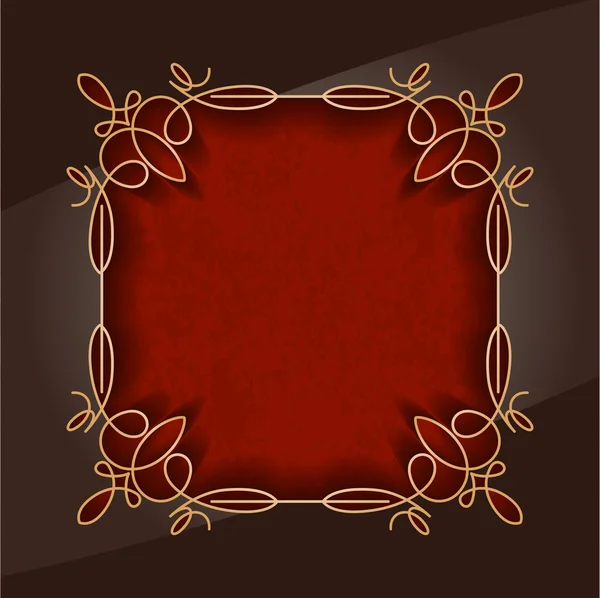 Декоративная красная рамка — стоковый вектор