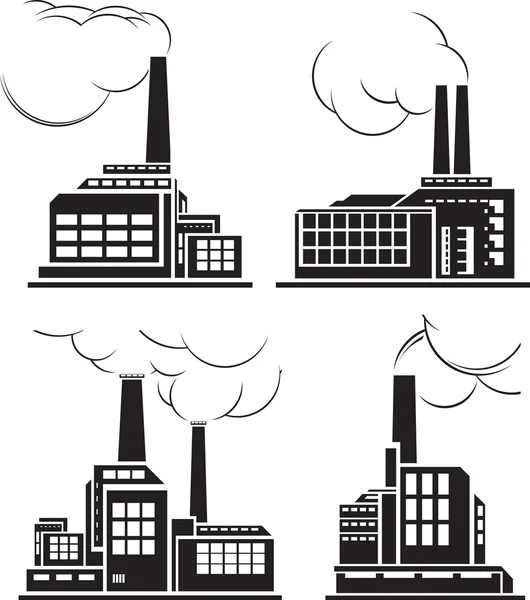 Set of industrial icons. — Stock Vector