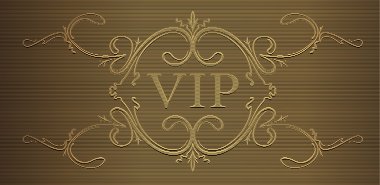 Resim Stili oyma içinde yazısı VIP