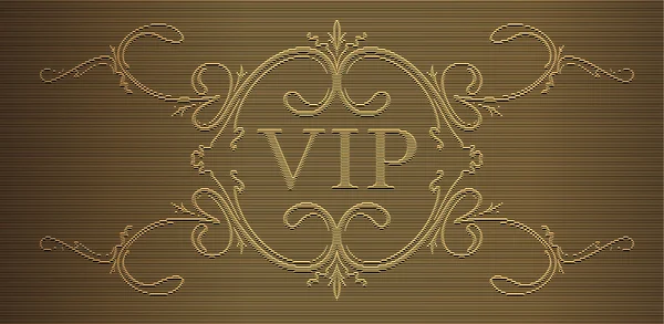 Bijschrift Vip in gravure stijl — Stockvector