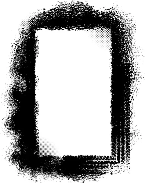 Гранж-рамка со следами шин — стоковый вектор