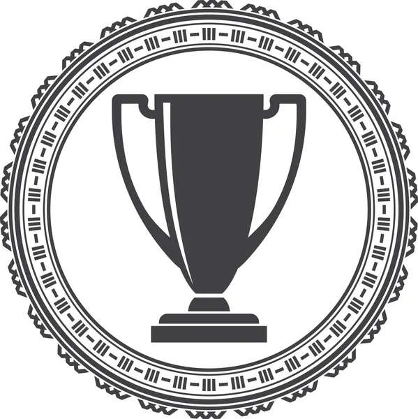 Champion cup inredning — Stock vektor
