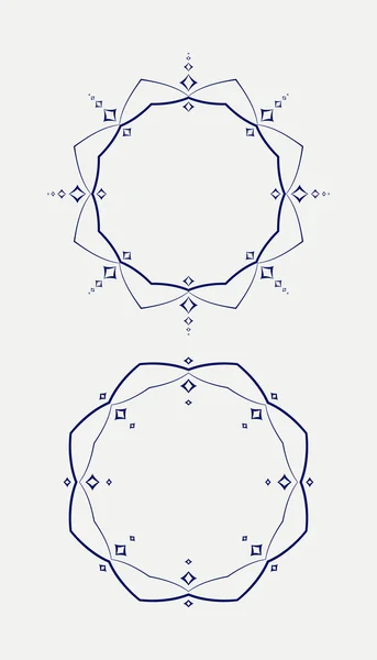 Par de quadros vetoriais decorativos — Vetor de Stock