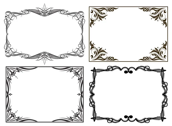 Set de 6 marcos decorativos — Vector de stock