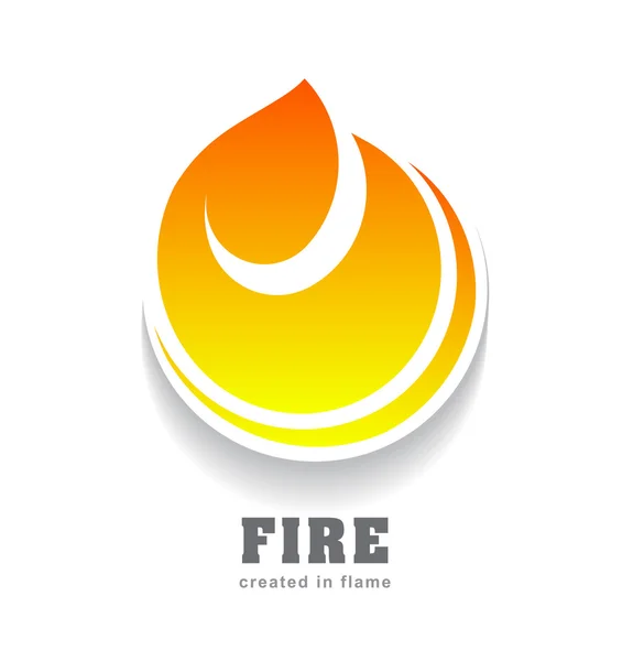 Plantilla de diseño de fuego . — Vector de stock