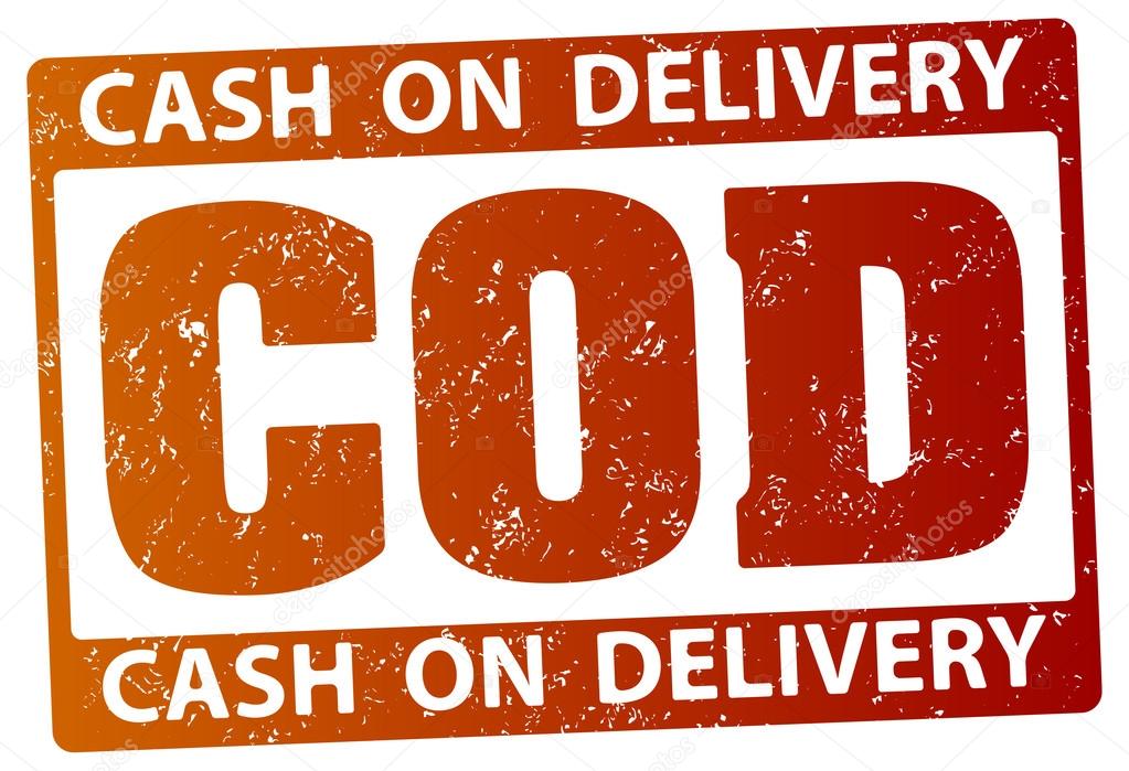 COD (cash on delivery) rubber stamp