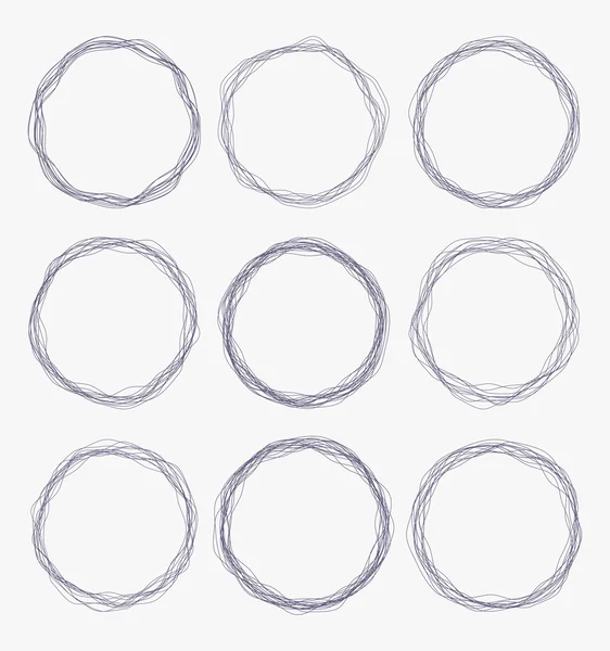 Grunge round frames — Stock Vector