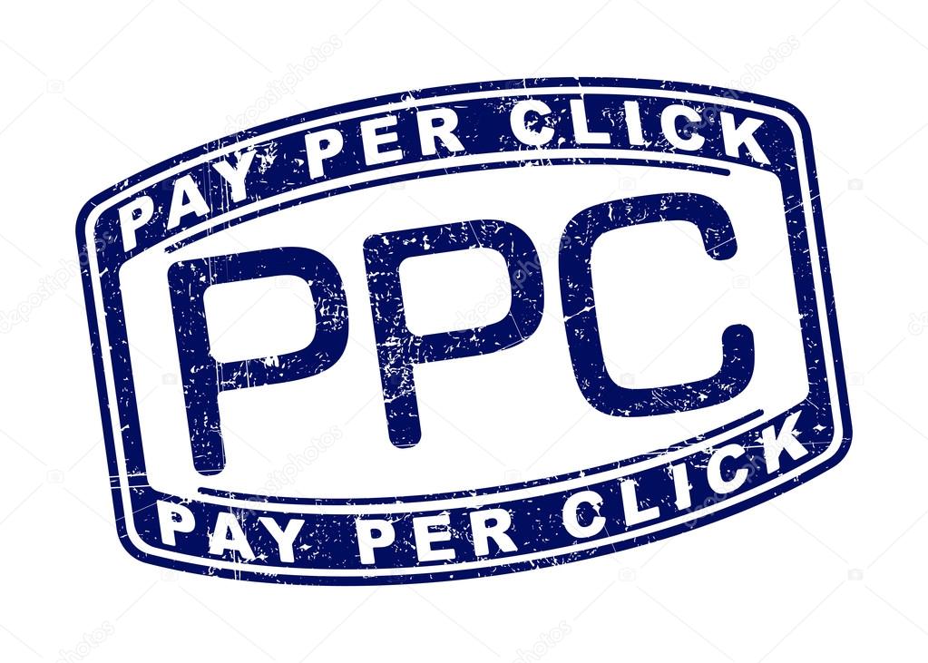 Pay Per Click rubber stamp