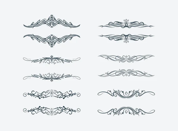 Set 6 teksten frames. — Stockvector