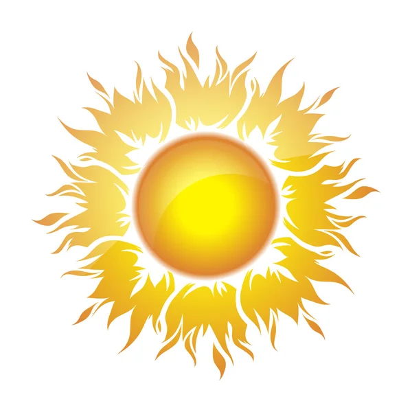 Symbol słońce ozdobny — Wektor stockowy