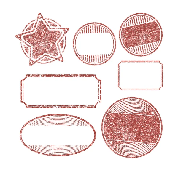 Rubber stamps templates — Stock Vector