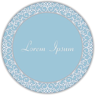 Yuvarlak dantel tasarım